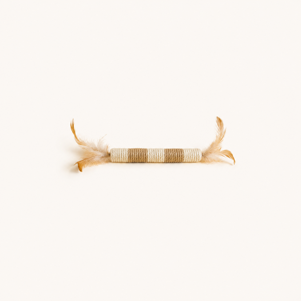 NOQIVA Gioco per Gatti in Sisal Naturale con Piuma