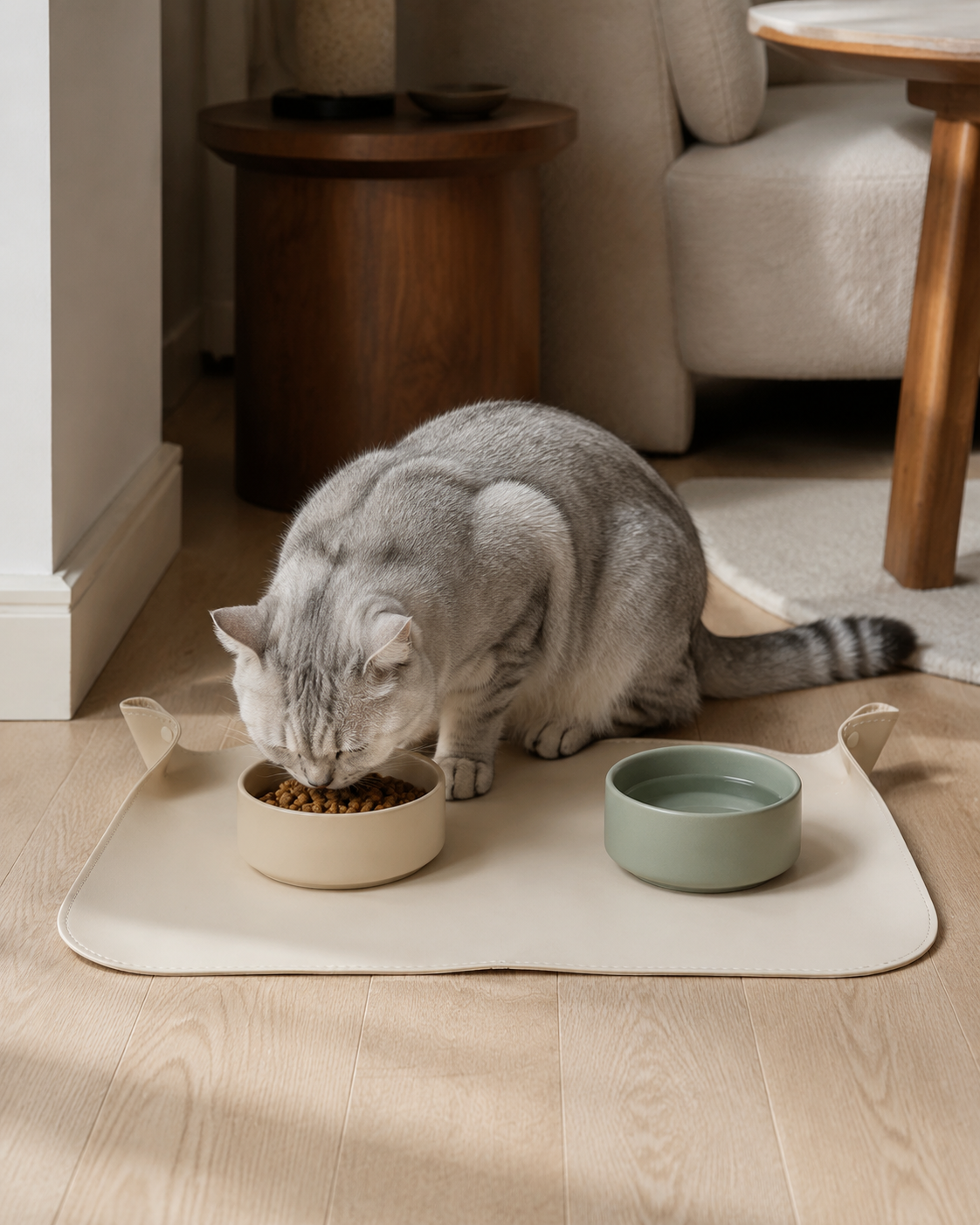 Tappetino Pieghevole per Cibo per Gatti NOQIVA
