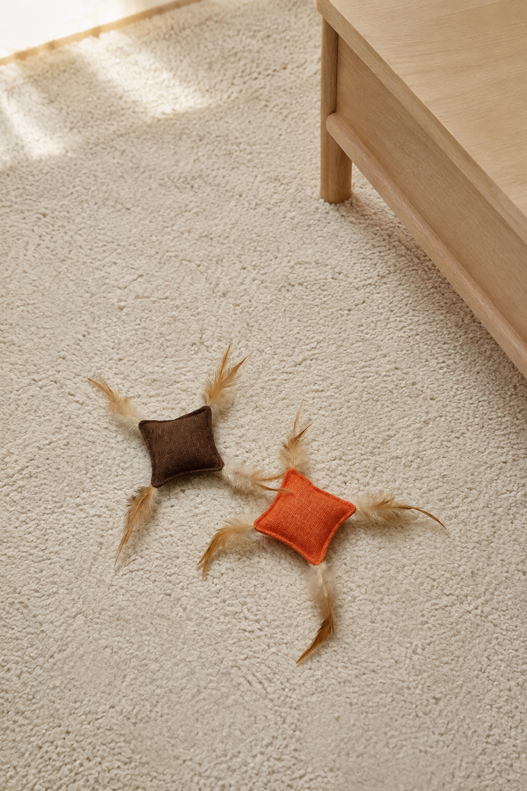 NOQIVA Gioco per Gatti in Tela Piumata